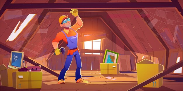 worker-man-repair-abandoned-home-attic-vector_107791-20144